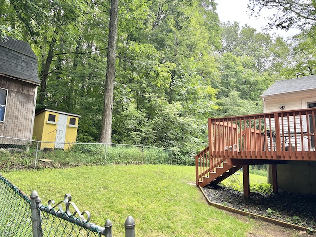 3 Millstream Rd, Hebron, CT 06231 - view of yard featuring stairway and a wooden deck