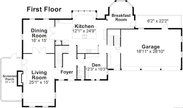35 Walker Ln, West Hartford, CT 06117 - view of floor plan / room layout