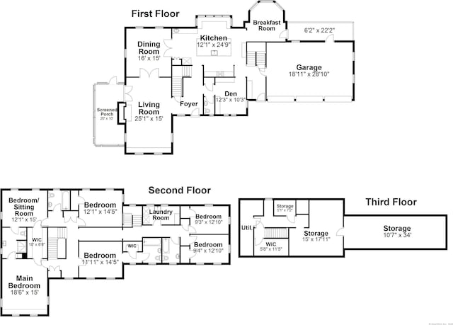 35 Walker Ln, West Hartford, CT 06117 - view of home floor plan
