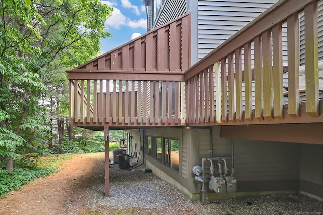 55 Wickhams Fancy Unit 55, Canton, CT 06019 - exterior space with a wooden deck