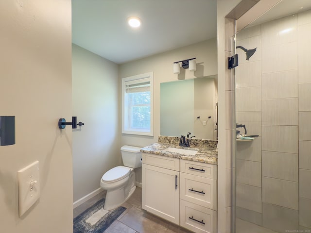 81 Lillis Rd, New Milford, CT 06776 - full bath featuring vanity, a tile shower, and tile patterned flooring