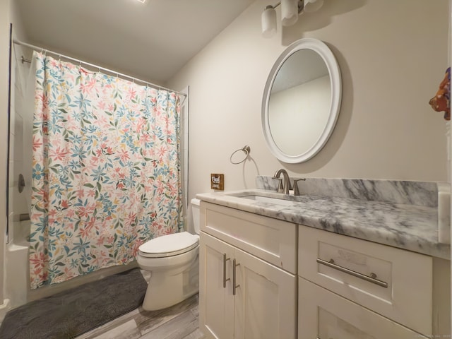 81 Lillis Rd, New Milford, CT 06776 - full bathroom with vanity, shower / bath combination with curtain, and wood finished floors