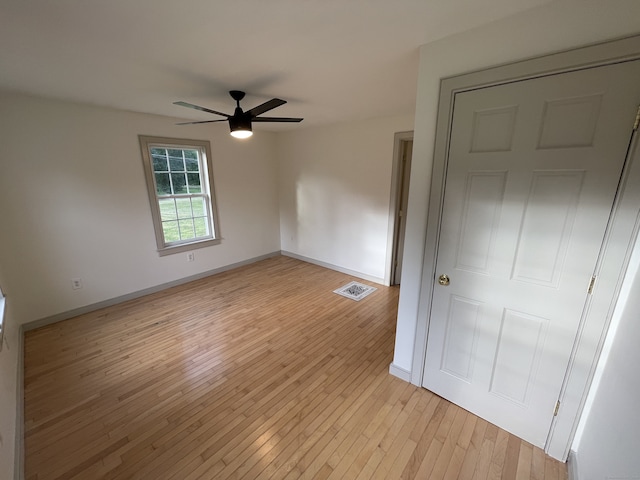56 N Maple St, Enfield, CT 06082 - spare room with ceiling fan and light wood-type flooring