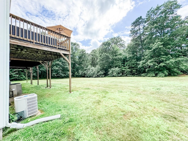 60 Sachem Dr Unit 60, Plainfield, CT 06374 - view of grassy yard featuring a deck