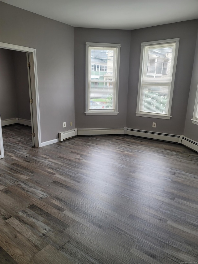 41 Mahl Ave, Hartford, CT 06154 - unfurnished room with dark wood-type flooring and baseboards