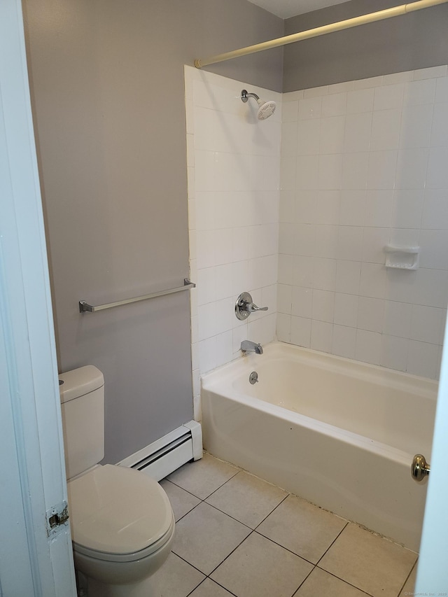 41 Mahl Ave, Hartford, CT 06154 - full bath featuring a baseboard heating unit, tile patterned floors, and bathtub / shower combination