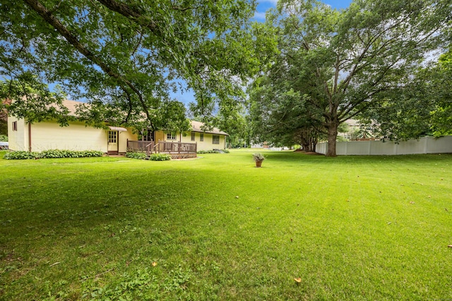 233 Mountain Rd, Cheshire, CT 06410 - view of yard with a deck