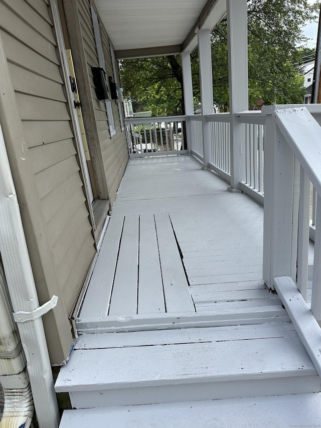 98 Sylvan Ave, New Haven, CT 06519 - view of wooden porch