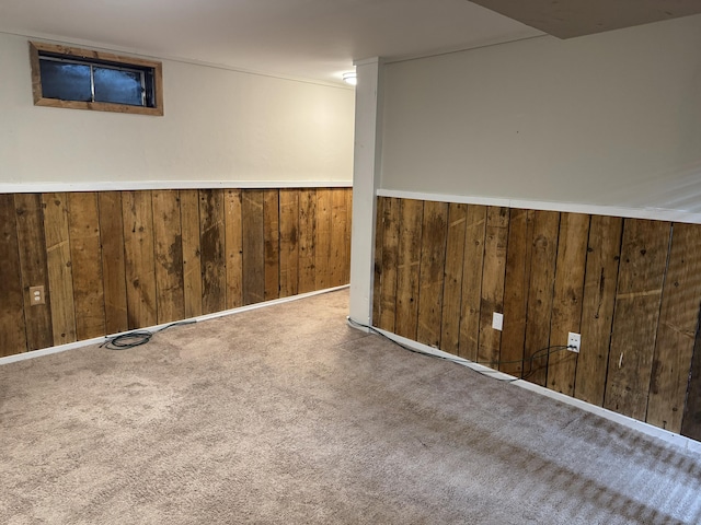 311 Georgetown Dr Unit 311, Glastonbury, CT 06033 - finished basement with wood walls, carpet, and wainscoting