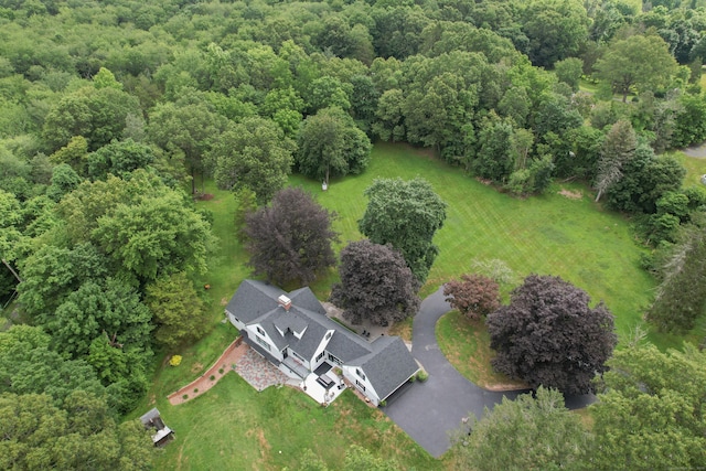 430 Cook Hill Rd, Cheshire, CT 06410 - view from above of property featuring a heavily wooded area