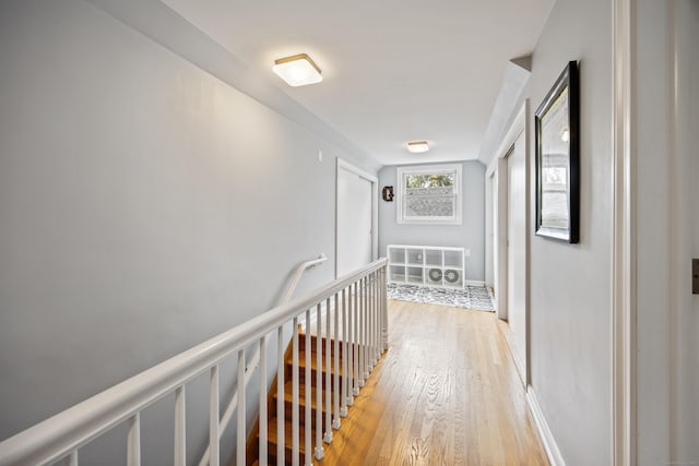 430 Cook Hill Rd, Cheshire, CT 06410 - hall featuring an upstairs landing and light wood-type flooring