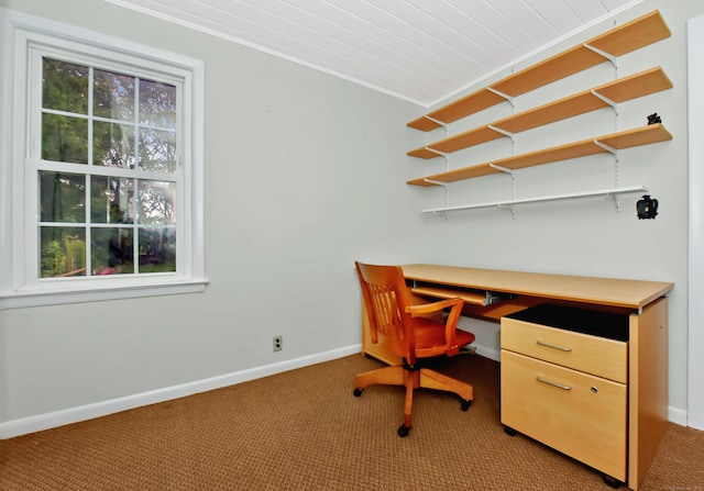 103 Colonial Dr, Fairfield, CT 06824 - office area featuring carpet and plenty of natural light
