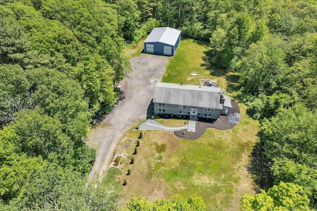202A Hartford Pike, Foster, Rhode Island, RI 02825 - aerial view of property and surrounding area featuring a forest