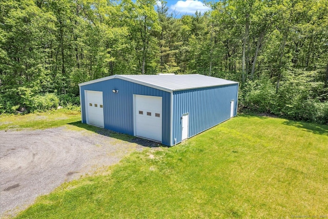 202A Hartford Pike, Foster, Rhode Island, RI 02825 - view of outbuilding with a wooded view