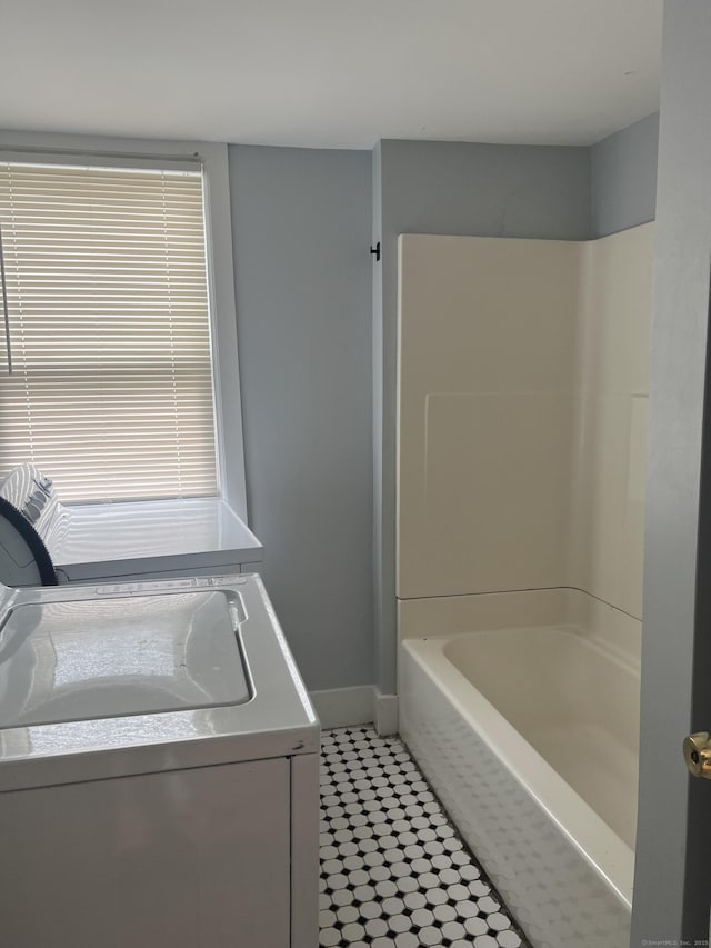 959 First Ave, West Haven, CT 06516 - full bathroom featuring washer / dryer and vanity