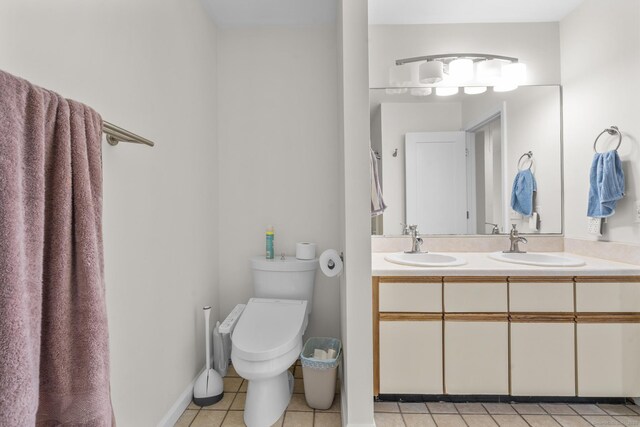 267 Melba St Apt D10, Milford, CT 06460 - full bath featuring tile patterned floors and double vanity