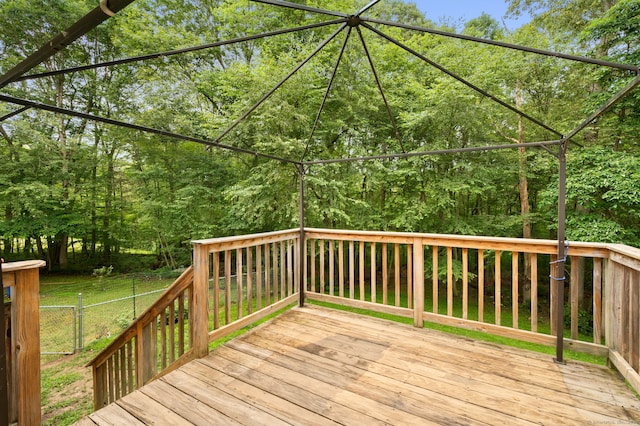 19 Peach Tree Hill Ave, Ledyard, CT 06339 - view of wooden terrace
