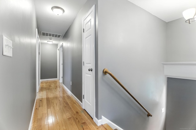 221 Griffin Rd, Suffield, CT 06093 - corridor with an upstairs landing and light wood-type flooring