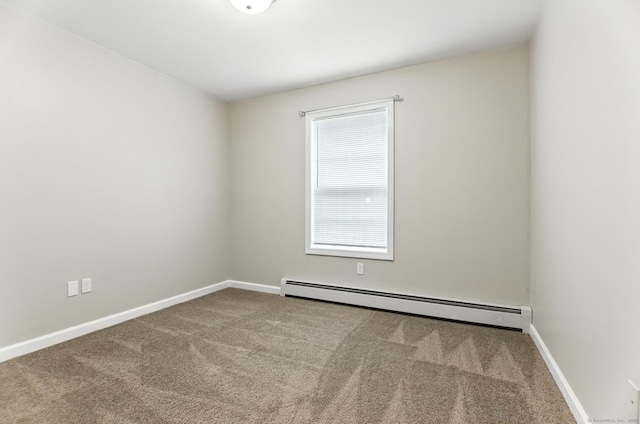 221 Griffin Rd, Suffield, CT 06093 - carpeted spare room with a baseboard radiator and baseboards