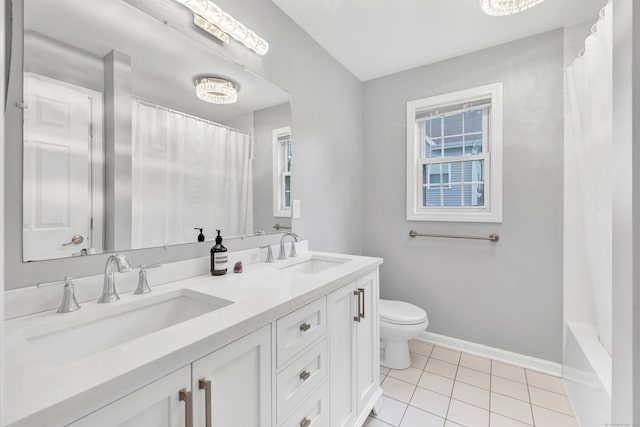 84 Edison Ave, Fairfield, CT 06825 - full bathroom with tile patterned flooring and double vanity
