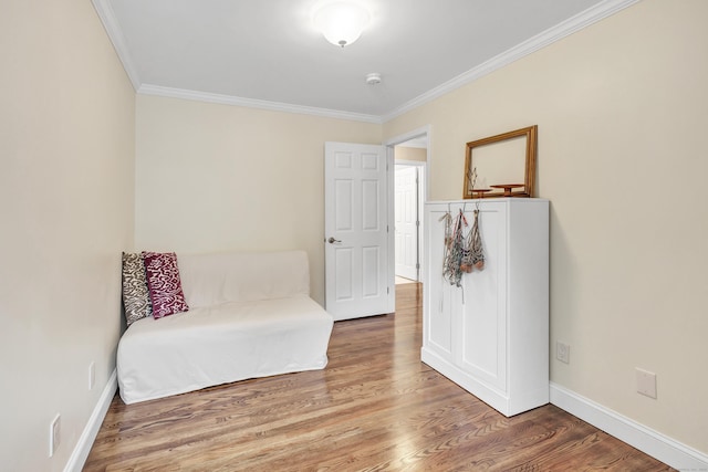 84 Edison Ave, Fairfield, CT 06825 - living area featuring crown molding and wood finished floors