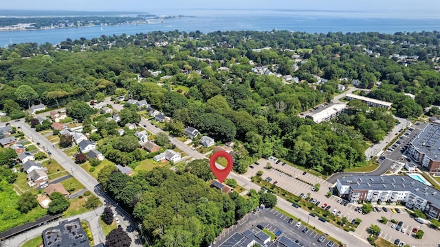 61 Mansfield Rd, New London, CT 06320 - aerial overview of property's location with a nearby body of water
