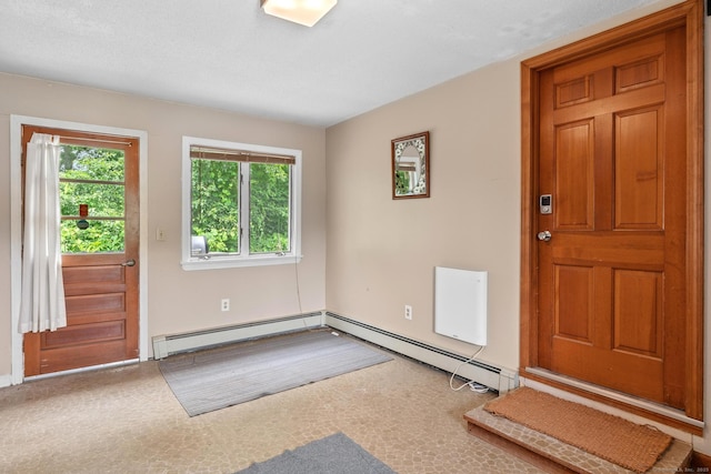 61 Mansfield Rd, New London, CT 06320 - entryway with baseboard heating and plenty of natural light