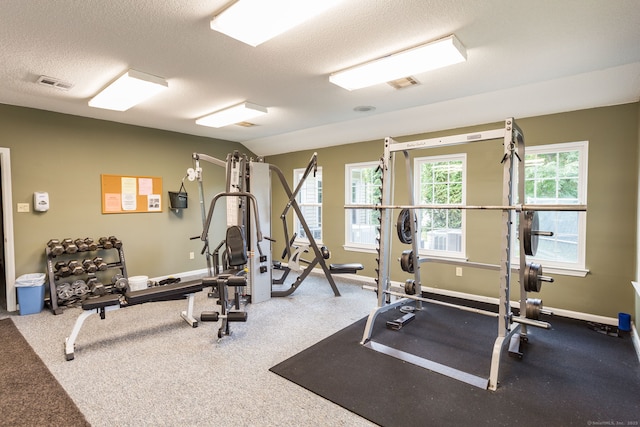 278 Carriage Crossing Ln Unit 278, Middletown, CT 06457 - workout room with baseboards and a textured ceiling