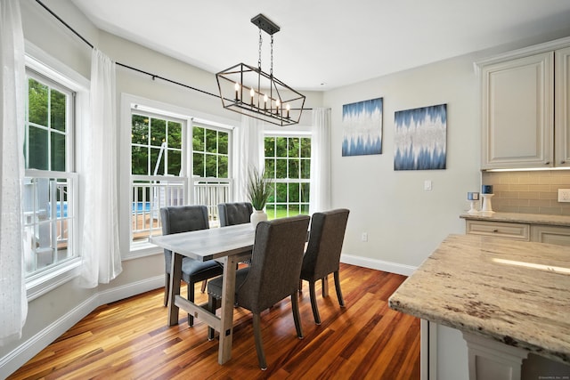 31 Galbraith Rd, Stafford, CT 06071 - dining room with wood finished floors and a chandelier
