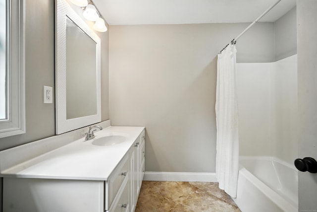 31 Galbraith Rd, Stafford, CT 06071 - bathroom featuring vanity and shower / tub combo with curtain