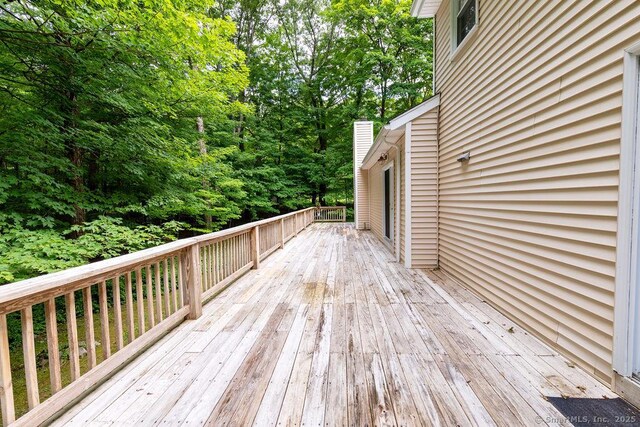 169 Wheeling Rd, Andover, CT 06232 - view of wooden deck