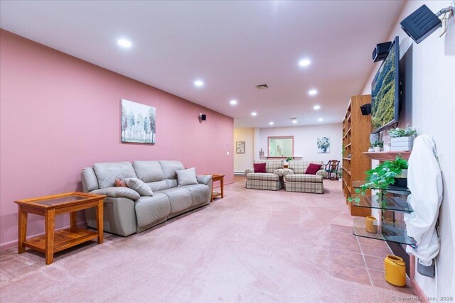 169 Wheeling Rd, Andover, CT 06232 - living room with carpet and recessed lighting