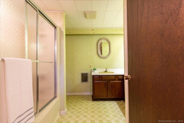 169 Wheeling Rd, Andover, CT 06232 - bathroom with vanity and enclosed tub / shower combo