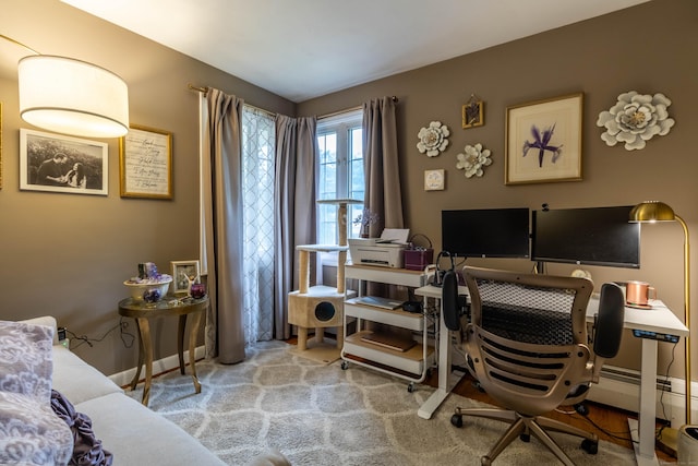 4 Melburn Ave, East Hampton, CT 06424 - office area with carpet and baseboards