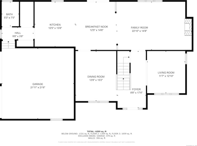 190 Charles St, Tolland, CT 06084 - view of floor plan / room layout