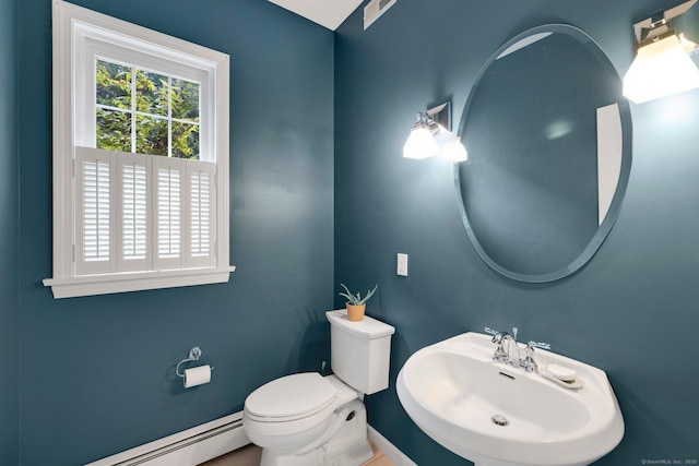 190 Charles St, Tolland, CT 06084 - bathroom with baseboard heating and a sink