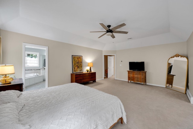 190 Charles St, Tolland, CT 06084 - bedroom featuring light carpet and ceiling fan