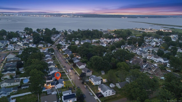 107 May St, West Haven, CT 06516 - aerial view at dusk of a water view