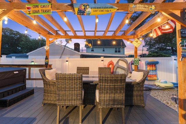 107 May St, West Haven, CT 06516 - wooden terrace with a pergola