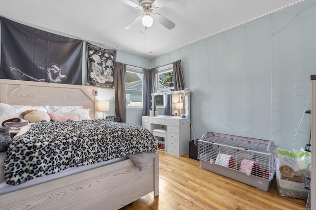 107 May St, West Haven, CT 06516 - bedroom featuring wood finished floors and ceiling fan