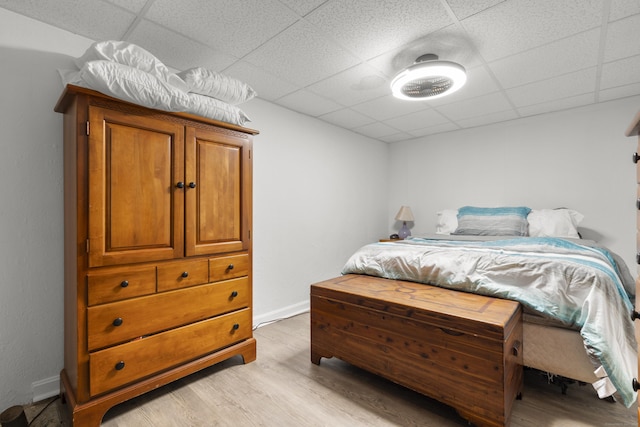 107 May St, West Haven, CT 06516 - bedroom with a drop ceiling and light wood-style floors