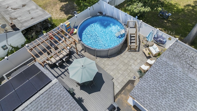 107 May St, West Haven, CT 06516 - aerial view of a pool
