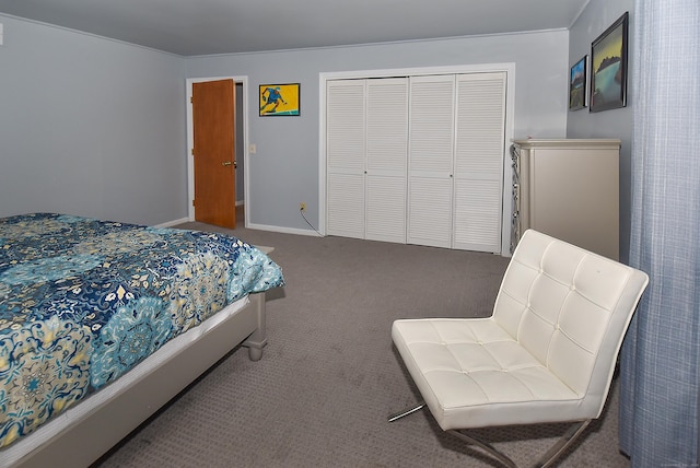 105 Maple Ave Apt 16, Vernon, CT 06066 - carpeted bedroom with a closet and baseboards