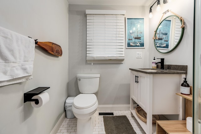 114 Lakeside Dr, East Haddam, CT 06423 - bathroom with vanity and tile patterned floors