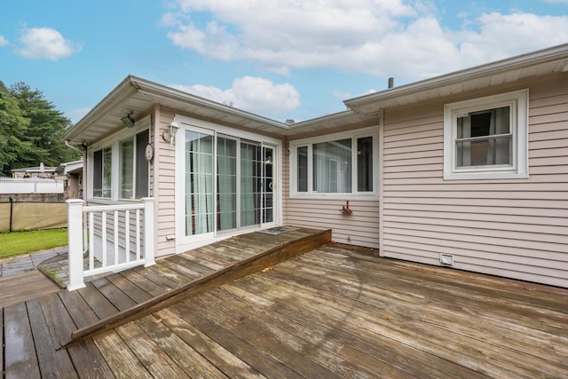 87 Kaynor Dr, Waterbury, CT 06708 - view of wooden deck