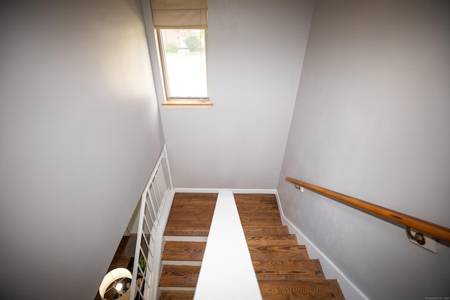 275 Pierremount Ave Unit 275, New Britain, CT 06053 - stairway featuring wood finished floors and baseboards