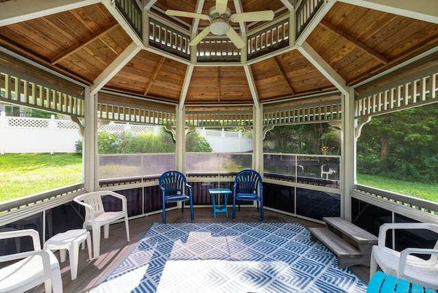 35 Grandview Ter, Wethersfield, CT 06109 - sunroom / solarium with ceiling fan