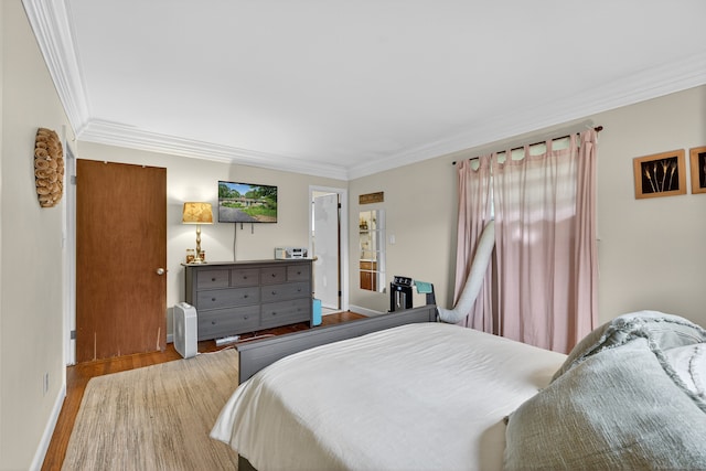 3 Laurel Hill Dr S, East Lyme, CT 06357 - bedroom featuring crown molding and wood finished floors