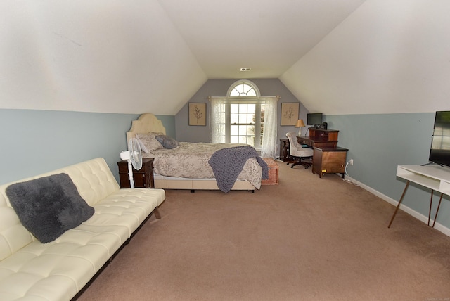 55 Hydrangea Ln, Suffield, CT 06078 - carpeted bedroom featuring vaulted ceiling and baseboards