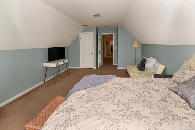 55 Hydrangea Ln, Suffield, CT 06078 - carpeted bedroom with baseboards and vaulted ceiling
